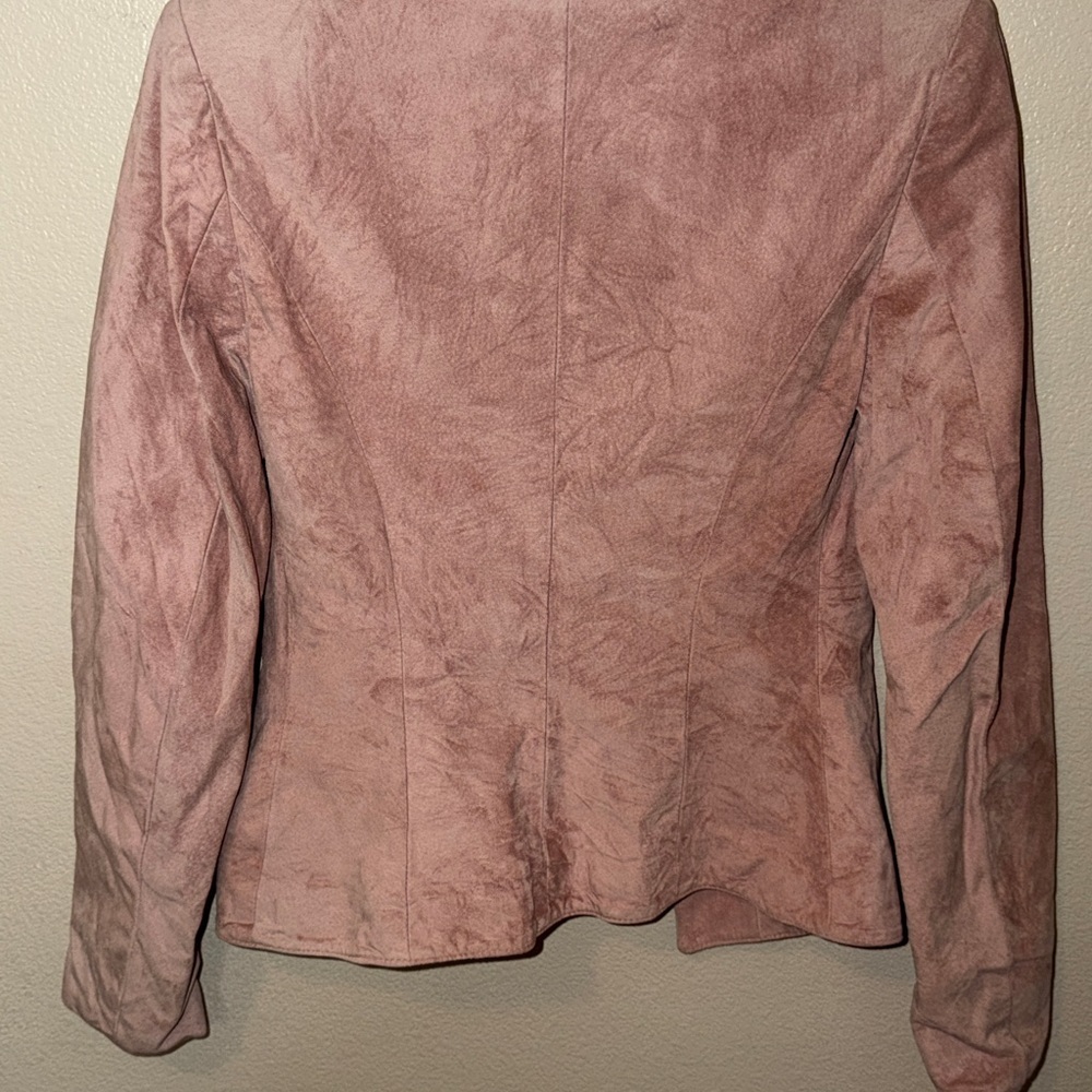 Vintage Dusty pink suede blazer by Danier - Picture 5 of 6